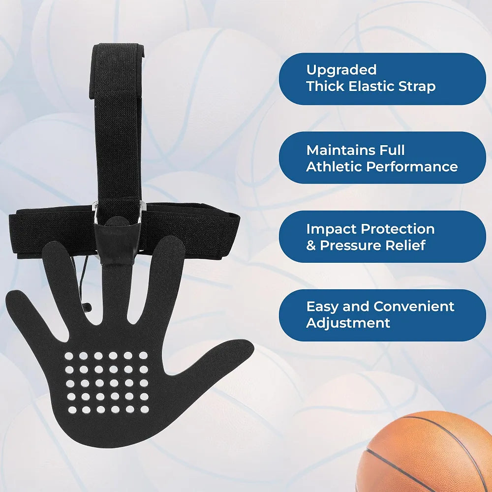 Hand in face basketball mask